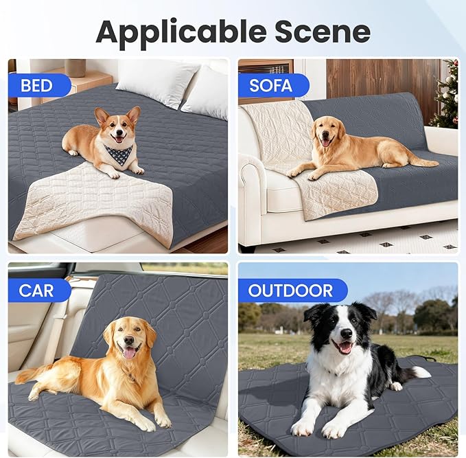 Waterproof Dog Bed Cover Pet Blanket, Soft Couch Cover - Image 5