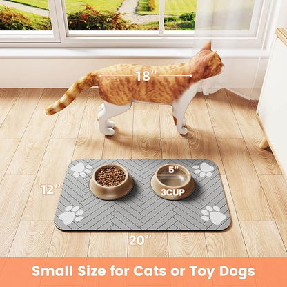 Pet Feeding Mat-Absorbent Pet Placemat - Image 7