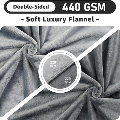 LOOBANI Waterproof Blanket for Bed: Reversible Soft Flannel King Size Bed - Image 4