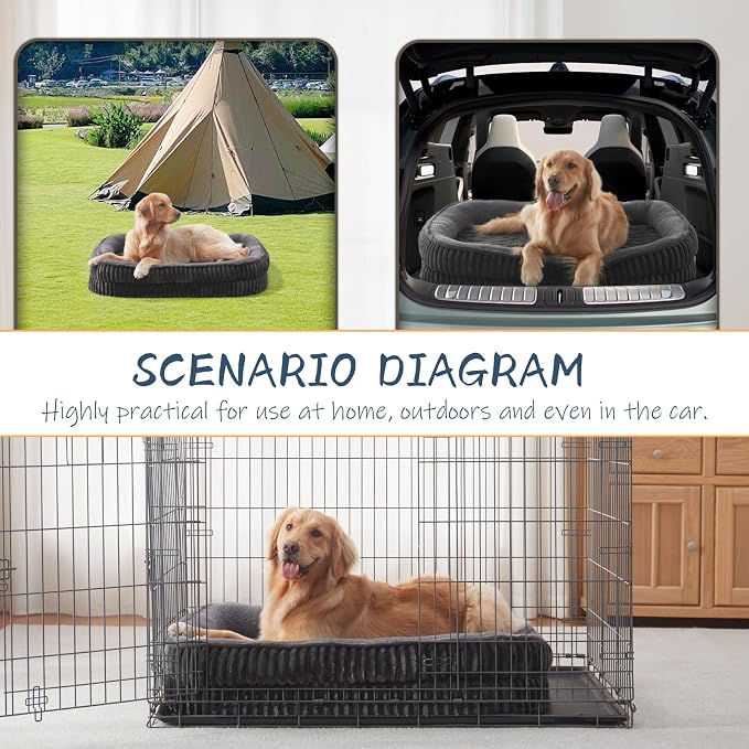 Orthopedic Dog Bed for Puppy, Extra Small Dogs Breeds, Oval Cat Bed, High - Image 7