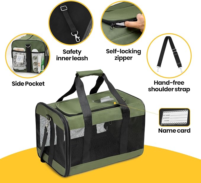 Dog Carrier Soft Sided, Large Cat Carrier - Image 5