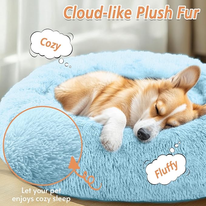 JOLLYVOGUE Calming Small Dog & Cat Bed - Image 2