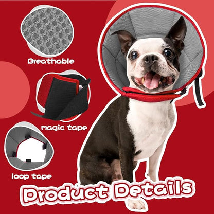 Dog Cone Collar Soft Cone for Medium Dogs After Surgery Adjustable Elizabethan - Image 4