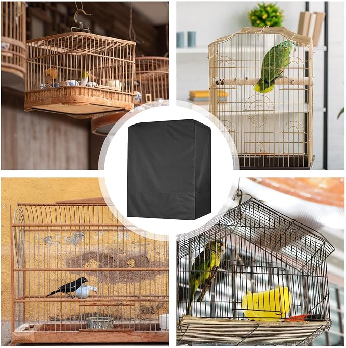 Bird Cage Cover, Breathable Black Out Lightweight Washable Dust Proof Hood - Image 4