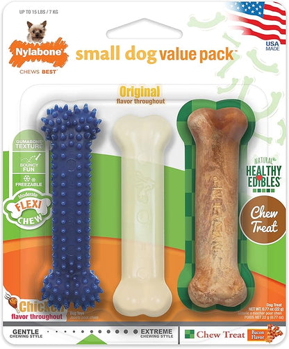 Nylabone Original Bone Flexi Chew Toy by Nylabone