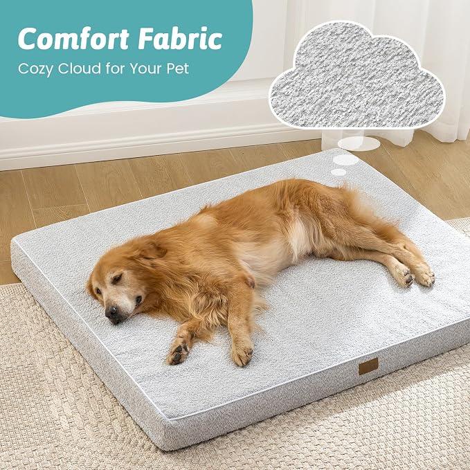 Big Dog Bed for Giant Dogs, Rectangular XXL Orthopedic Dog Beds Extra Large - Image 3