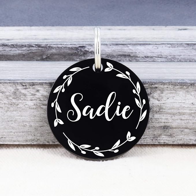 Ultra Joys Stainless Steel Pet ID Dog Name Tag Personalized Front and Back - Image 2