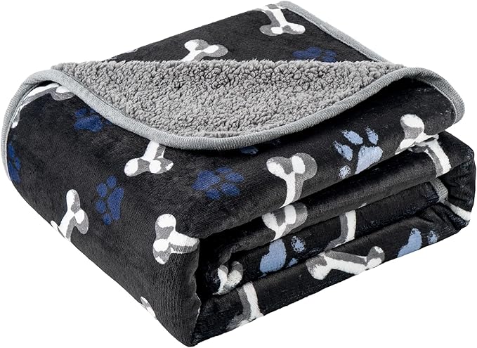Waterproof Dog Blankets Pet Blanket 50"x60", Soft Fluffy Sofa Car Bed Protector by CAPTSNOOZE