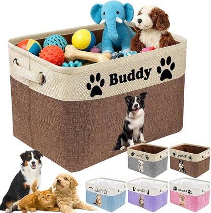 Personalized Dog Cat Toy Storage Basket by Unknown