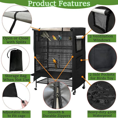 Universal Birdcage Cover Blackout & Breathable - Image 5