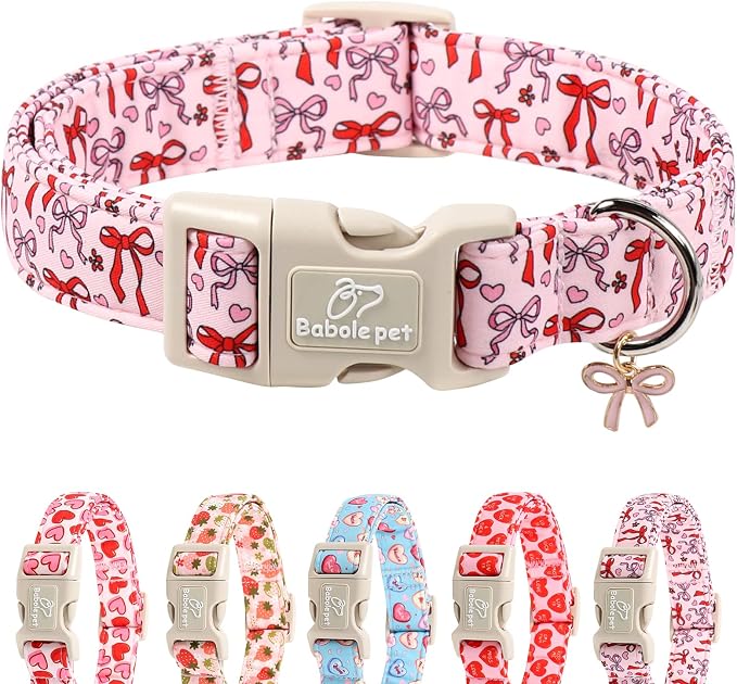 Girl Dog Collar for Small Dogs by Babolepet