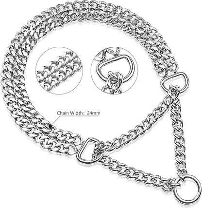 Silver Dog Chain Collar - Image 2