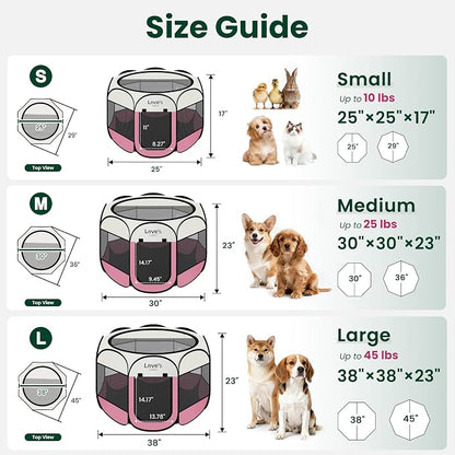 Love's cabin Pet Puppy Dog Playpen, Large Dog Tent Crates Cage Indoor/Outdoor - Image 2