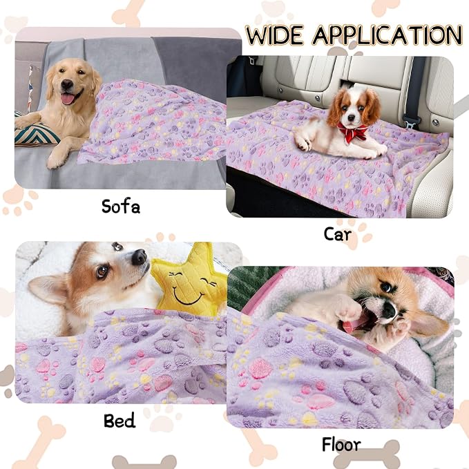Rezutan 1 Pack 3 Blankets for Dogs, Dog Blanket for Medium Pet Cat, Premium - Image 5