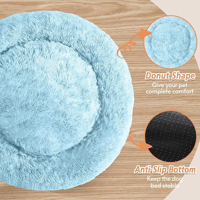 JOLLYVOGUE Calming Small Dog & Cat Bed - Image 3