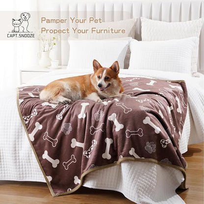 Waterproof Dog Blankets Pet Blanket, Soft Fluffy Sofa Car Bed Protector - Image 6