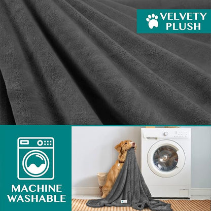 PetAmi Dog Blanket for Bed, XL Pet Blanket Large Dogs, Fleece Furniture Couch - Image 6