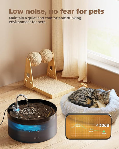Cat Water Fountain: 108oz/3.2L Cat Fountain Super Silent Pet Water Fountain - Image 4