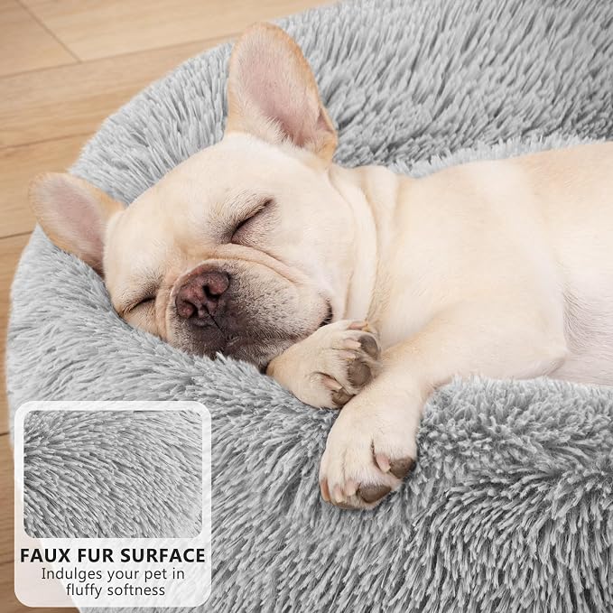 MIXJOY Orthopedic Dog Bed Comfortable Donut Cuddler Round Pet Beds Ultra Soft - Image 3