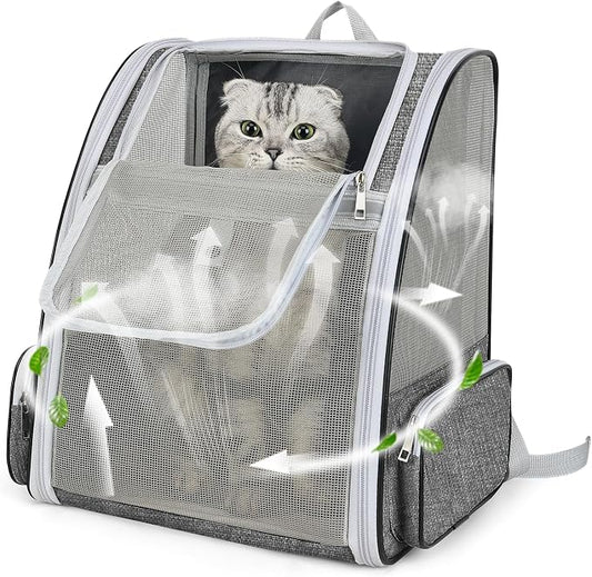Cat Backpack Carrier Large Pet Backpack by ZEJOROSE