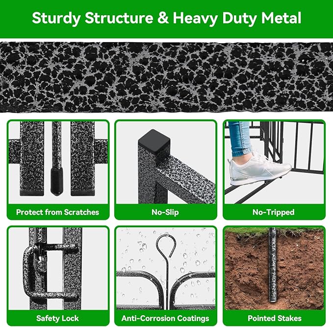 Heavy Duty Dog Playpen: 8 Steel Panels 47" Height, Square Steel Pipe - Image 6