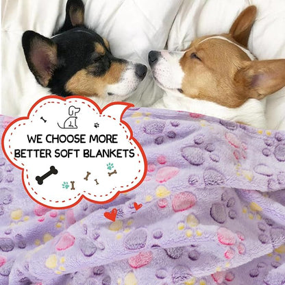 Rezutan 1 Pack 3 Blankets for Dogs, Dog Blanket for Medium Pet Cat, Premium - Image 6