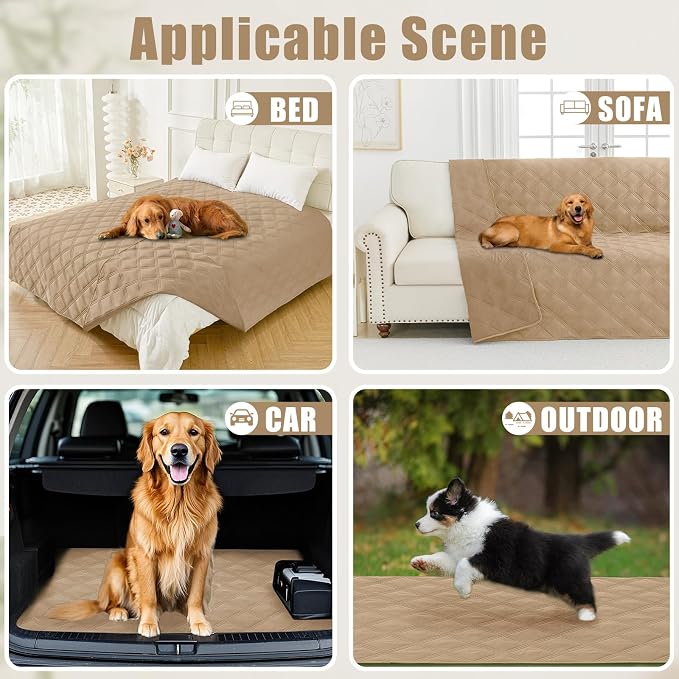Smiry Waterproof Dog Bed Cover Blanket 40x80, Soft Reversible Pet Blanket - Image 5