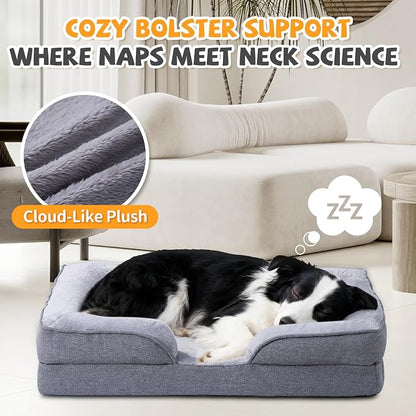 Makigued Orthopedic Dog Bed for Medium Dogs Egg Crate Foam Pet Sofa - Image 3