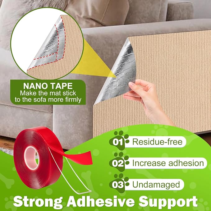 78.7"x15.8" Large Couch Protector from Cat Claws, Anti Scratch Furniture - Image 4