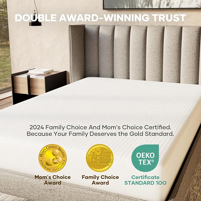 OhGeni 100% Waterproof Mattress Protector, Queen Size Mattress Soft Pad - Image 9