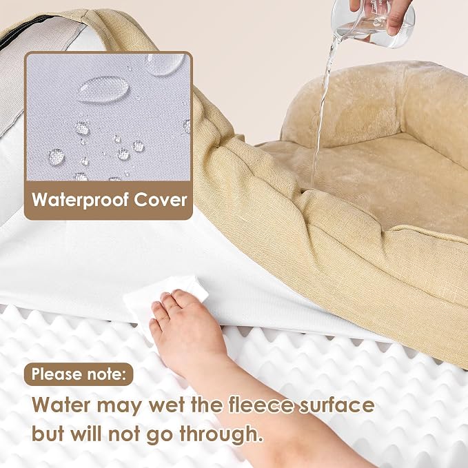 EHEYCIGA Orthopedic XL Dog Beds, Waterproof Memory Foam Dog Bed - Image 3