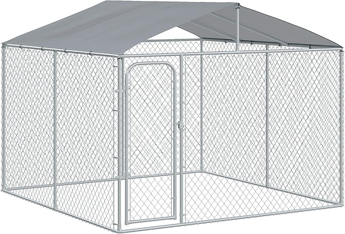 PawHut Outdoor Dog Kennel, Heavy Duty Dog Run Outdoor Fence by PawHut