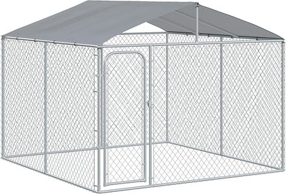 PawHut Outdoor Dog Kennel, Heavy Duty Dog Run Outdoor Fence by PawHut