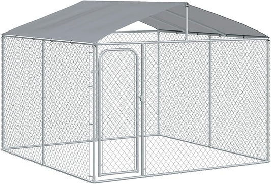 PawHut Outdoor Dog Kennel, Heavy Duty Dog Run Outdoor Fence by PawHut