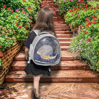Leopard Gecko Travel Carrier, Bearded Dragon Travel Backpack - Image 5