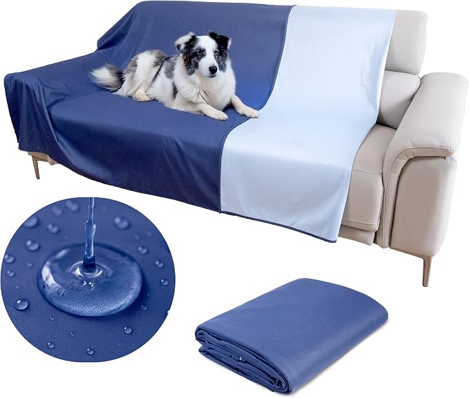 SILLY LEGACY Thin Reversible Waterproof Protective Bed Cover, - Image 2