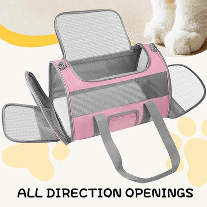 Soft - Sided Pet Carrier for Cats and Small Dogs, Airline - Approved, Foldable - Image 6