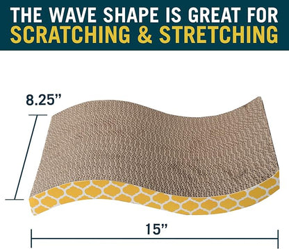Our Pets OurPets The Wave Curved Catnip Cat Scratcher - Image 2
