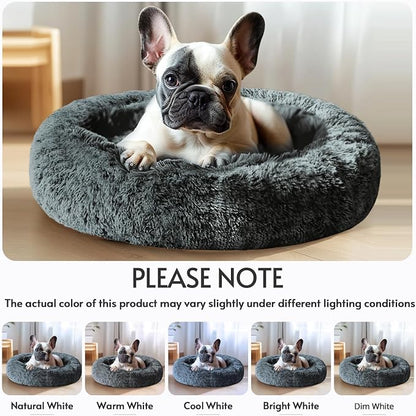 JOLLYVOGUE Calming Dog Bed Medium Size Dog, Anti-Anxiety Donut Medium Pet Bed - Image 7