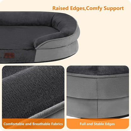 Dwanton Orthopedic Dog Bed for Large Dogs - Image 5