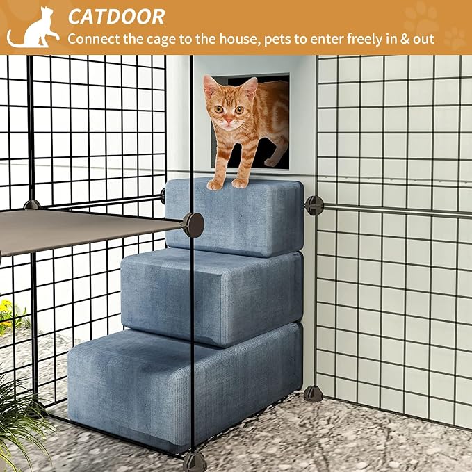 Oneluck 41 Inch Catio Outdoor Cat Enclosure - Image 5