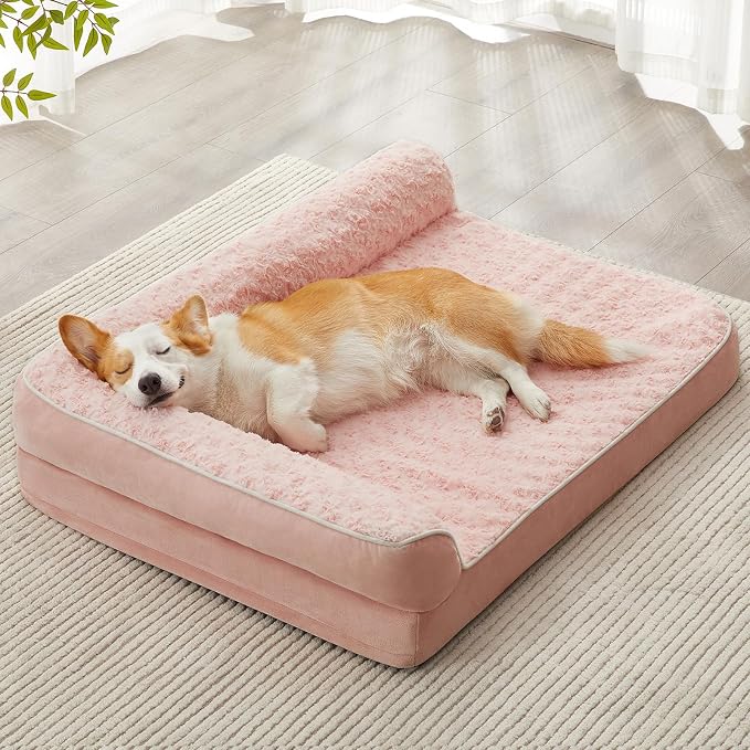 BFPETHOME Orthopedic Dog Beds for Large Dogs-Waterproof Sofa Dog Bed by BFPETHOME