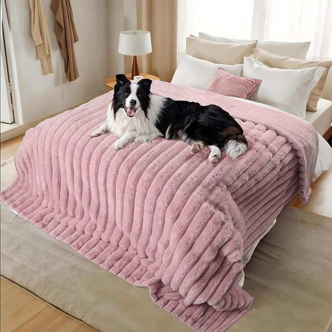 Waterproof Dog Blanket for Couch, Luxury Plush Washable Large Dogs Blankets for - Image 4