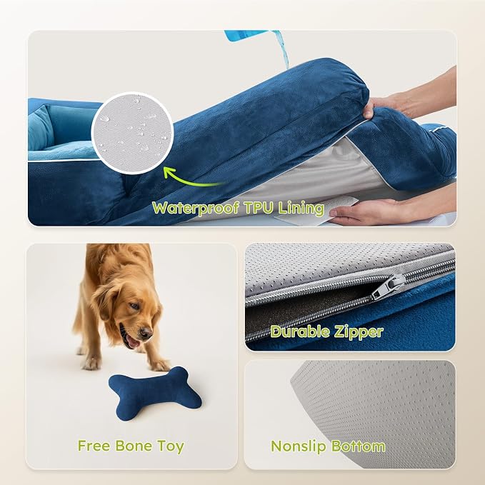 Jumbo Dog Bed for Extra Large Dogs, Orthopedic Dog Bed - Image 7
