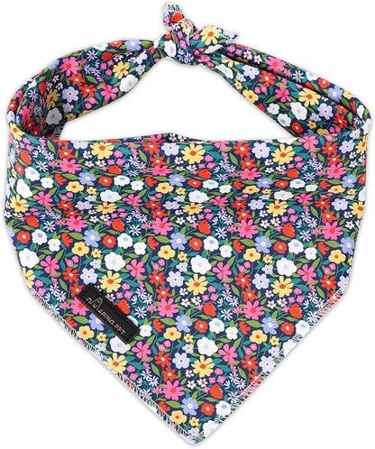 ARING PET Floral Dog Bandana, Spring Summer Colorful Flower Girl Pet Bandana by ARINGPET