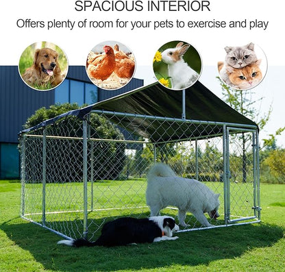 Outdoor Dog Enclosure Heavy Duty Dog Kennel House Mesh Dog Big Cage Pet Kennel - Image 3