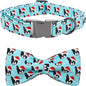 Dog Collar, Christmas Dog Collar Plaid Pet Collar Bow Holiday Bows Girl Boy by BoboRainbow