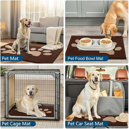 Buganda Dog Door Mat for Muddy Paws, Absorbent Dirt Trapper Washable Indoor - Image 8