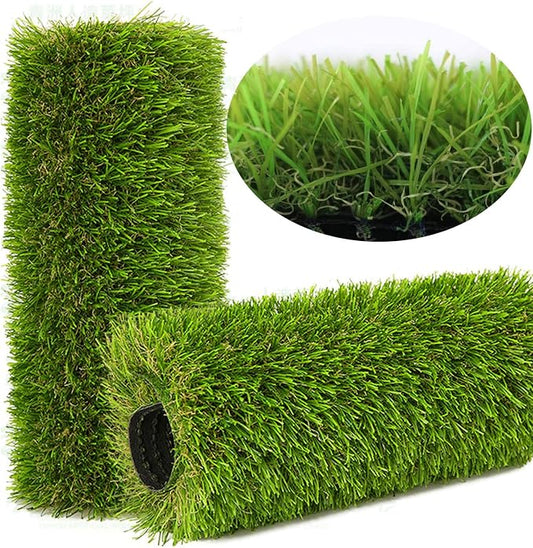 Artificial Grass Rug Outdoor Indoor 7FTX40FT Fake Grass Carpet Green Synthetic by NINXIANG