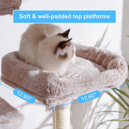 Hey-brother Large Multi-Level Cat Tree Condo Furniture - Image 4
